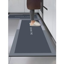 깔끔한 주방 바닥 매트 미끄럼 방지 피로예방 매트, 100cm-160cm, H