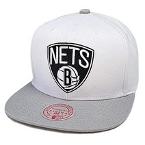 NBA 모자 브루클린 네츠 Mitchell & Ness Brooklyn Nets Hardwood Classics 2Tone Classic Snapback Cap Hat White