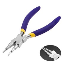 6 in 1 와이어 래퍼 루핑 성형 플라이어 diy 쥬얼리 도구 쥬얼리 용 탄소강 코, 없음