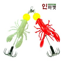 씨타임 트윈볼크랩 문어 쭈꾸미 갑오징어 에기 채비, 씨타임 트윈볼크랩 레드화이트