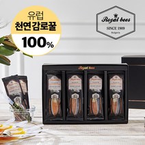 [유럽직수입] 로얄비 정품 천연 감로꿀 100% 허니스푼 꿀스푼 꿀 선물세트 답례품, 2개