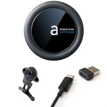 에어그립 3세대 맥 MAG 플러스 차량용 핸드폰 무선충전 거치대 맥세이프지원 아이폰, 블랙