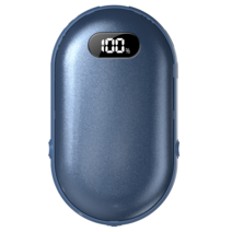 TRYSEEK 충전식 미니 손난로 보조배터리 C타입 5000mAh 휴대용 파워뱅크 겨울 캠핑 여행용, 블루, Q11 상품 사진