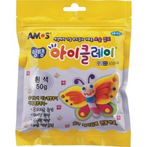 [117470]2500 탱탱 아이클레이 파우치 흰색(50g), 흰색 117470