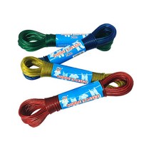 노마드 와이어 코팅 컬러 빨래줄 20m, 레드