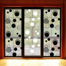 디자인 4중 단열에어캡 (써클), 블랙