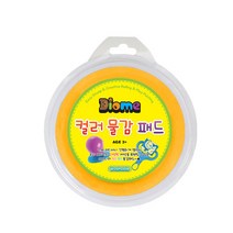 컬러물감패드 / 키즈맘아트 물감 패드 유아 도장 찍기 놀이 플레이 잉크 유치원 어린이집 드로잉카페 키즈카페 키즈페인트 오감발달 촉감놀이 스탬프 패드 엄마표미술 핑거페인트 홈스쿨링, 노랑
