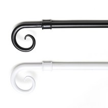 윈도우드레스 17mm 달팽이 커튼봉, 화이트