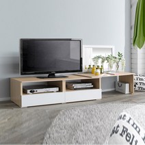 제우스가구 직배 심플1200 TV겸용화장대, 심플1200 TV겸용 화장대_매플화이트