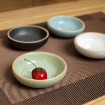 [소야도자기] 오목종지그릇 (간장종지), 민트