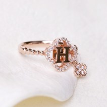 그램585/gram585/14K 정품 핑크 H 클로버 반지