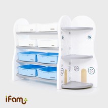 아이팜 디자인정리함 (그레이) 구성5. 정리함+코너장, 1.화이트 정리함
