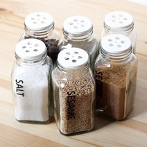 로맨틱노벰버 슬림 양념병 양념통(고체), 165ml, [실버캡]폰트1흰색 참깨, 1개