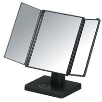 깔끔 심플한 접이식 3면 탁상거울 소, 단품