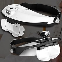 E.T.Shop 헤드형 확대경 돋보기모음 돋보기/루페, 선택01)헤드형 일반 확대경, 1개