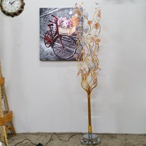 쇼핑아트 장미LED스탠드 골드 인테리어조명