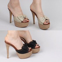 크리스제이 13센티 여자 리본힐슬리퍼 가보시슬리퍼