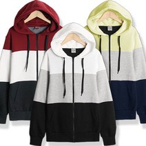 굿럭샵 3색상 절개 배색 오픈 져지 남성 여성 공용 미니쭈리 후드집업 BASIC 10대 20대 교복 평상복 일상 복장 중 고등 대 학생 집업 후드 티셔츠 남자 여자 커플룩 봄 가을 겨울 간절기 외출복 후드티셔츠