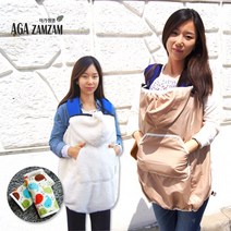 아가잼잼 4계절 윈드커버 수유커버 바람막이 & 수유가리개, 체크블랙