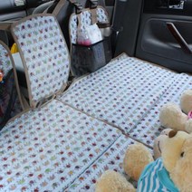 VIP코죤 [공장직영-차박매트맞춤제작]차량용 놀이방-접이식 자동차 안전매트 차박 차량용 캠핑, 01_코끼리3단놀이방-스카이