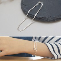 실버폭스 도트 체인 실버 팔찌