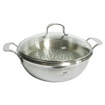 ELO 스텐 전골 찜기 통3중냄비 찜솥 웍 28cm, 구성품, 1개