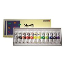 신한 샤미 수채화물감 12/18/24색(10ml) 일반, 1세트, 24색