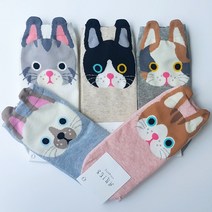 귀쫑긋냥이 발목양말 세트