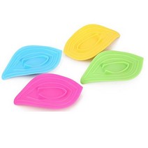 영그린 나뭇잎수세미받침대, 그린, 1개