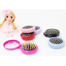 나성 컴팩트 롤리팝 빗거울세트, 블랙, 2개