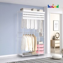 휴센 갤럭시 서랍형 1270B 드레스룸 옷장, 1270B핑크+콤비 롤스크린