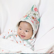 꿈꾸는두부 숲속의정원 요정 아기 겨울보넷 모자