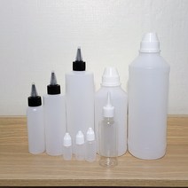 미니 뾰족용기 블랙캡 뾰족캡 소분통 플라스틱용기 뾰족한통 소스통 시럽통 알콜통 잉크통 페인트통 LDPE HDPE 잉크소분 세차액 소분 화장품 리필용기, 투명PET_100ml, 1개