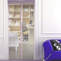 탑코리아 EVA 120cmX210cm방풍비닐 현관 바람막이(핑크 색상), 1개입