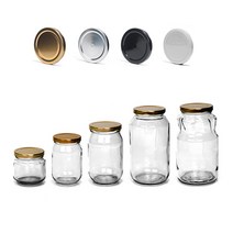 글라스락 [삼광유리] 유리병 높은병, 블랙뚜껑, 1개