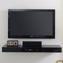 아이린 멜리사 블랙 거실인테리어 벽걸이tv선반 벽선반, 멜리사-셋톱박스 (블랙)