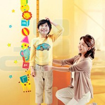 미래몰 키재기 포인트 벽지 스티커, 서커스단 키재기