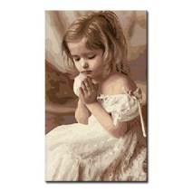 DIY 캔버스페인팅 명화그리기, F12_소녀의 기도