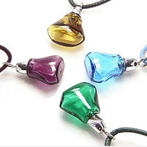 허브스프레이 아로마목걸이 크리스탈 금속 목각 아로마오일사용, 크리스탈원형, 호박