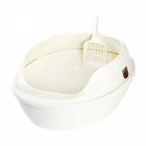 MAKAR (주)채널펫 마칼거름망화장실[크림] (거름망미포함) 고양이 화장실