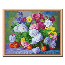 아트홀릭 보석십자수 43x54cm 정물 십자수 DIY 비즈, D503_식탁위 작은 정원