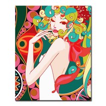 DIY캔버스페인팅, F32_패션레이디