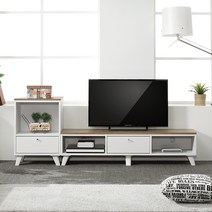 가온리빙 이삭 1200 오픈 거실장(N1) 장식장, 오크