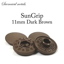 일제 썬그립 티단추 11mm, 500세트, 11mm진갈색