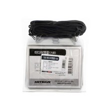 아트사인 미디어 명찰 (가로), 검정, 10개입 x1개