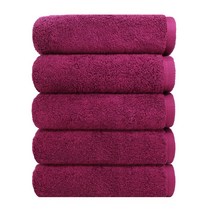 송월타월 프리미엄 무지 30수 170g 그레이, 버건디, 5매