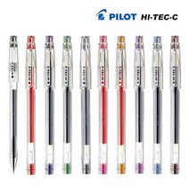 파이롯트 하이테크C 볼펜 0.4mm, 레드, 1개