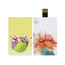 금길 카드접이식 USB 메모리 1개도 사진 로고 판촉 홍보문구 인쇄가능 카드형, 32GB