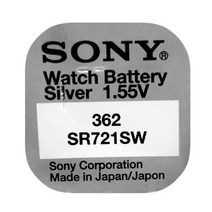 소니 SONY SR721SW 362 1.55V 25mAh 코인건전지, 1개