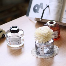 샬롯디퓨저 150ml 라운드뚜이 디퓨저용기 3가지 색상, 투명블랙